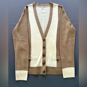 Halogen tan/cream cardigan.